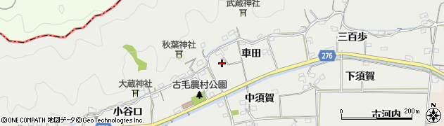徳島県阿南市羽ノ浦町古毛車田10周辺の地図