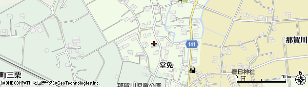 徳島県阿南市那賀川町上福井堂免19周辺の地図