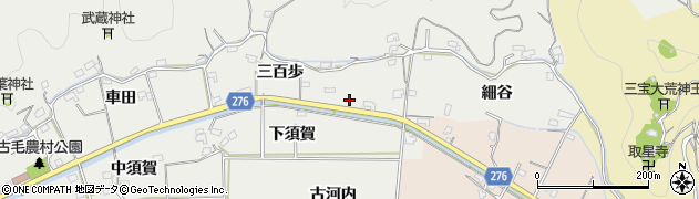 徳島県阿南市羽ノ浦町古毛下須賀周辺の地図