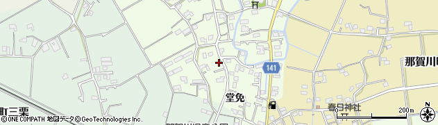 徳島県阿南市那賀川町上福井堂免21周辺の地図