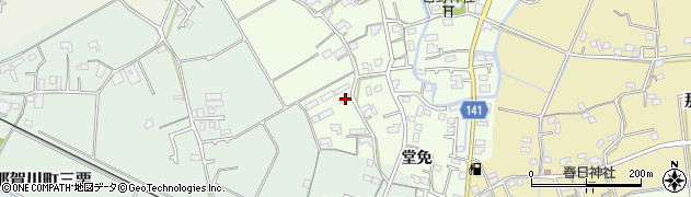 徳島県阿南市那賀川町上福井堂免10周辺の地図