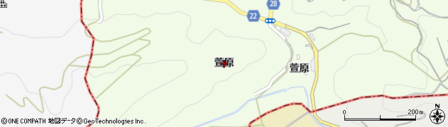 徳島県小松島市櫛渕町（萱原）周辺の地図