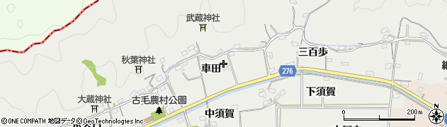 徳島県阿南市羽ノ浦町古毛車田16周辺の地図