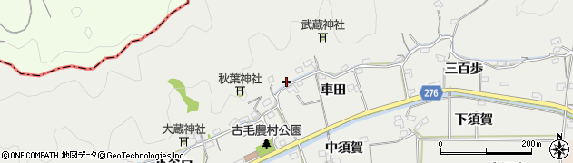 徳島県阿南市羽ノ浦町古毛車田35周辺の地図