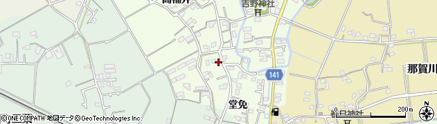 徳島県阿南市那賀川町上福井堂免26周辺の地図