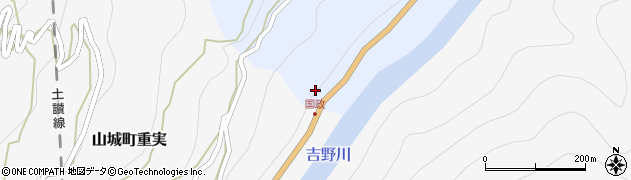 徳島県三好市山城町国政329周辺の地図