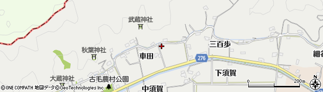 徳島県阿南市羽ノ浦町古毛車田20周辺の地図