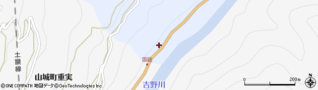 徳島県三好市山城町国政281周辺の地図