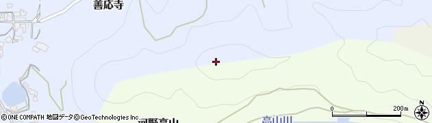 雄甲山周辺の地図