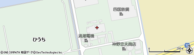 ワタキューセイモア株式会社　四国エリア周辺の地図