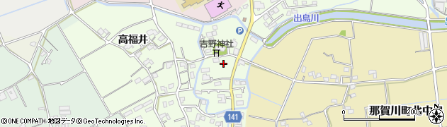 徳島県阿南市那賀川町上福井（橋本）周辺の地図