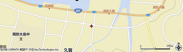 中国新聞大島久賀販売所周辺の地図