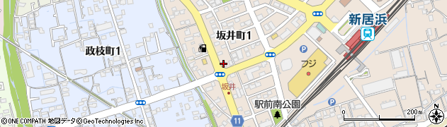 タイムズカー新居浜駅前店周辺の地図