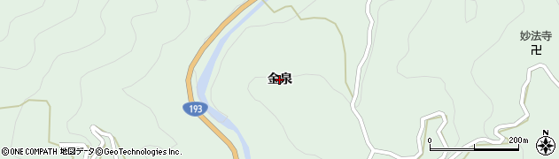 徳島県神山町（名西郡）上分（金泉）周辺の地図