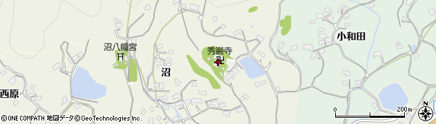 秀巌寺周辺の地図