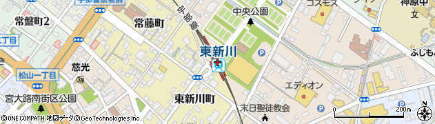 東新川駅周辺の地図