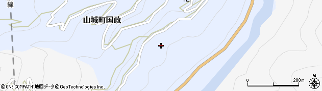 徳島県三好市山城町国政257周辺の地図