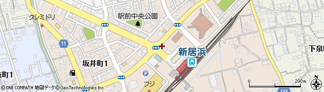 トヨタレンタリース西四国新居浜駅前店周辺の地図