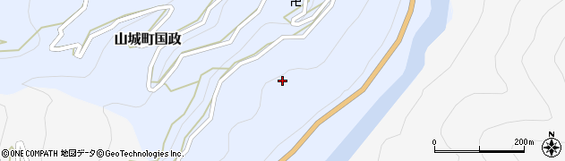 徳島県三好市山城町国政267-1周辺の地図