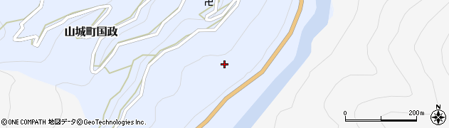 徳島県三好市山城町国政240周辺の地図