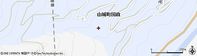 徳島県三好市山城町国政489周辺の地図