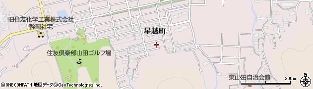 愛媛県新居浜市星越町周辺の地図