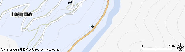 徳島県三好市山城町国政233周辺の地図