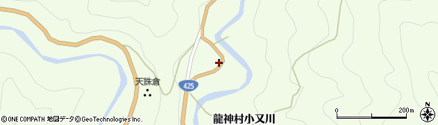 小又川温泉周辺の地図