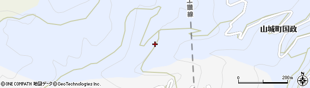 徳島県三好市山城町国政841周辺の地図