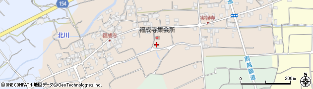 愛媛県西条市福成寺周辺の地図