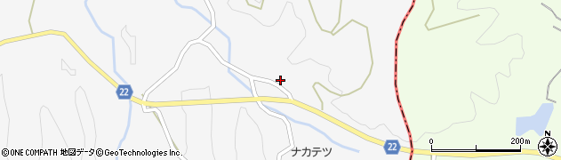 徳島県勝浦町（勝浦郡）沼江（中山）周辺の地図