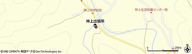 熊野警察署　神川警察官駐在所周辺の地図