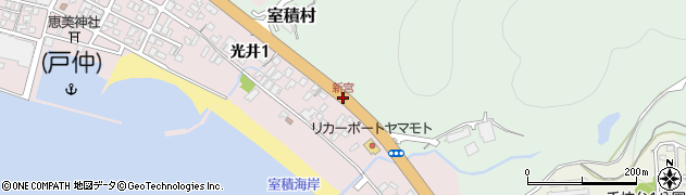 新宮周辺の地図