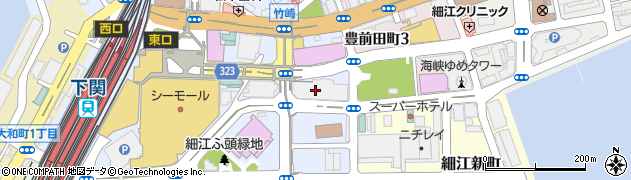 綜合警備保障株式会社　山口支社下関支店周辺の地図