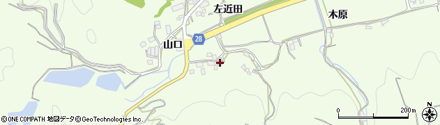 徳島県小松島市櫛渕町左近田27周辺の地図