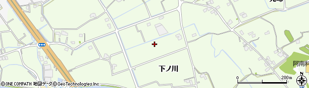 徳島県阿南市那賀川町上福井周辺の地図