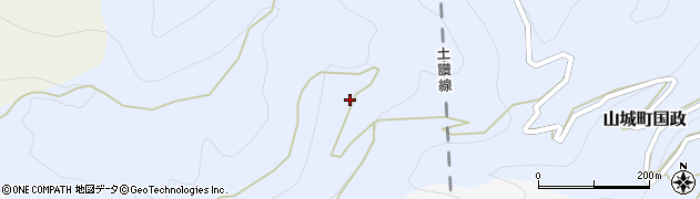 徳島県三好市山城町国政804周辺の地図