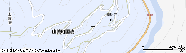 徳島県三好市山城町国政453周辺の地図