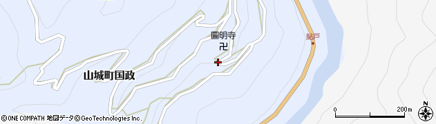 徳島県三好市山城町国政183周辺の地図