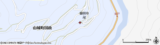 徳島県三好市山城町国政182周辺の地図