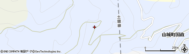 徳島県三好市山城町国政790周辺の地図
