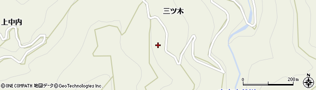 徳島県名西郡神山町下分三ツ木316周辺の地図