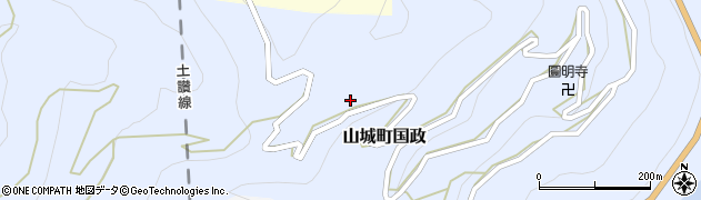 徳島県三好市山城町国政526周辺の地図