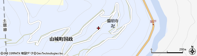 徳島県三好市山城町国政609周辺の地図