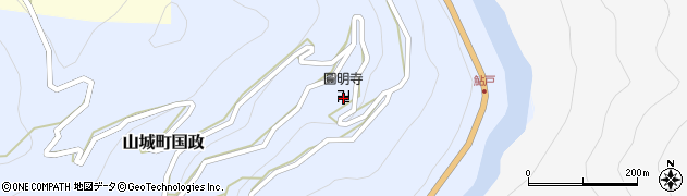 徳島県三好市山城町国政177周辺の地図