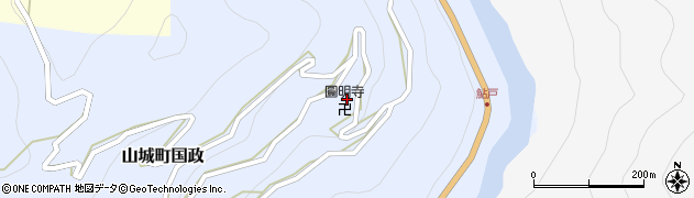 徳島県三好市山城町国政171周辺の地図