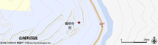徳島県三好市山城町国政152周辺の地図