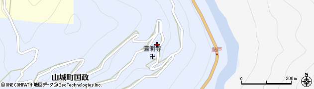 徳島県三好市山城町国政174周辺の地図