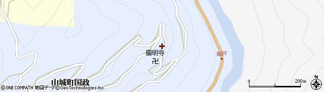徳島県三好市山城町国政151周辺の地図