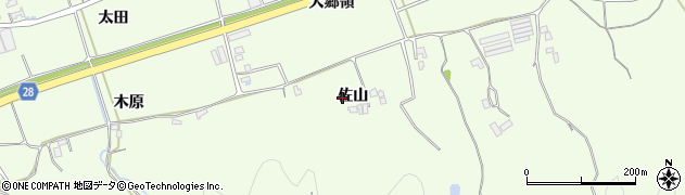 徳島県小松島市櫛渕町（佐山）周辺の地図